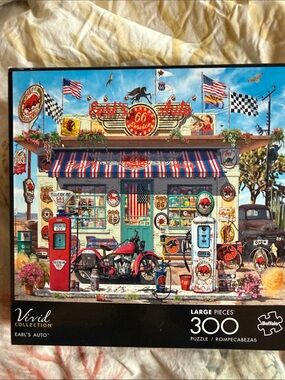 Buffalo Games Vivid Collection “Earl's Auto” Puzzle - 300 piece